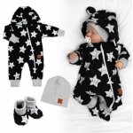 Baby Nellys Rastúci teplákový overal pre bábätko, čiapky, topánky, 3D, Nature Star čierny – Zboží Dáma Baby Nellys Rastúci teplákový overal pre bábätko, čiapky, topánky, 3D, Nature Star čierny – Zboží Dáma