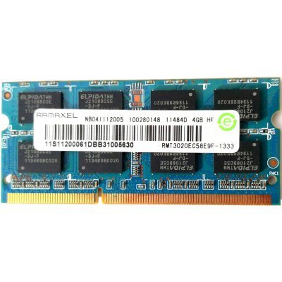 RAMAXEL SODIMM DDR3 4GB 1600MHz CL11 RMT3020EC58E9F-1333 – Sleviste.cz