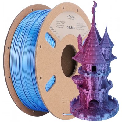 Eryone Dual-Color Silk PLA Rose Red&Light Blue 1,75mm, 1 kg – Zboží Živě