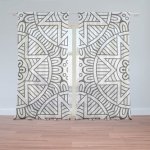 Sablio Záclony Hvězdy mehendi: 2ks 150x250cm – Hledejceny.cz