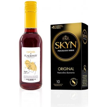 SET Víno Rybízák 11,5% 2,5 dcl + Kondom SKYN Original 10 ks