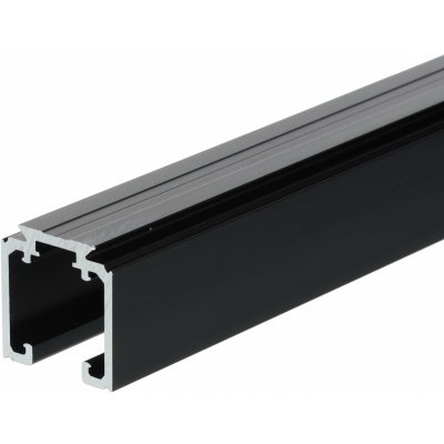 Cemux STARSHIP horní kolejnice pro posuvné interiérové dveře černá 200 cm – Sleviste.cz