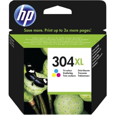 HP 304XL originální inkoustová kazeta tříbarevná N9K07AE