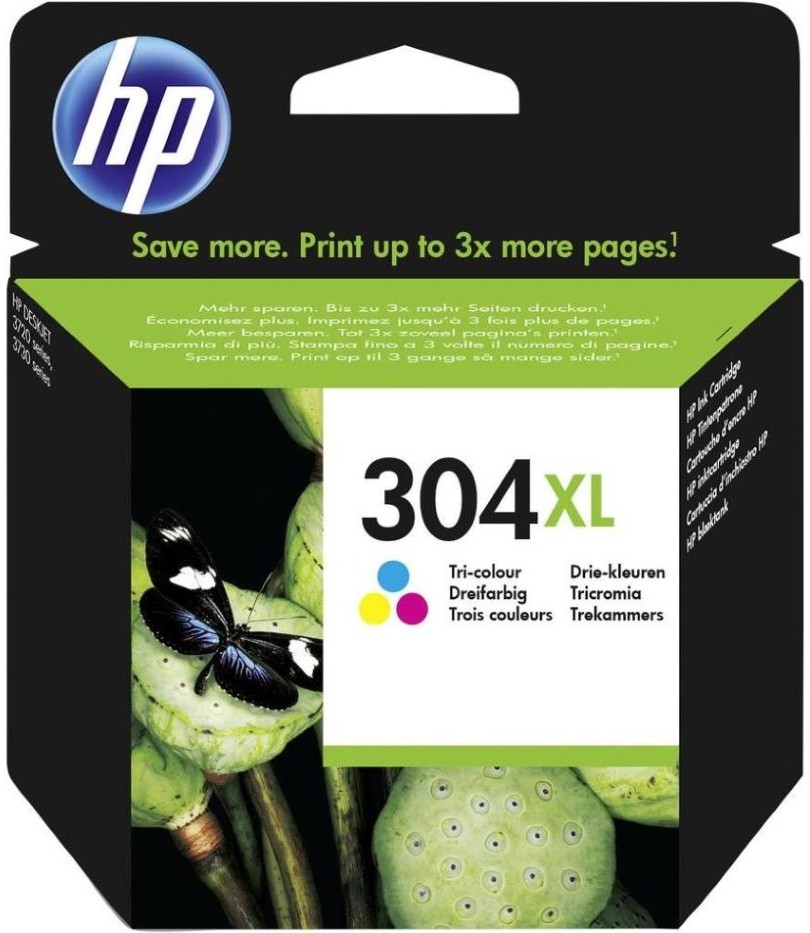 HP 304XL originální inkoustová kazeta tříbarevná N9K07AE