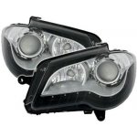Přední čirá světla - VW Touran černé s LED svícením – Hledejceny.cz