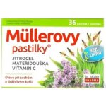 Dr. Müller Müllerovy pastilky s jitrocelem mateřídouškou bez cukru 36 pastilek – Hledejceny.cz