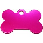 Bafpet Oboustranná psí známka kostička Růžová 1,5cm x 2,5cm 01M – Zboží Dáma