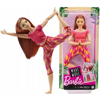 Barbie v pohybu červená