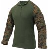 Army a lovecké tričko a košile Košile Rothco taktická se zipem airsoft combat digital woodland
