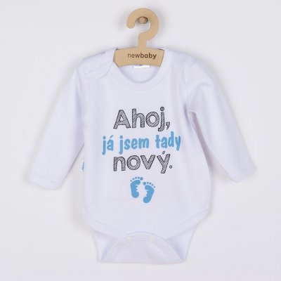 Body s potiskem New Baby Ahoj já jsem tady nová. – Hledejceny.cz