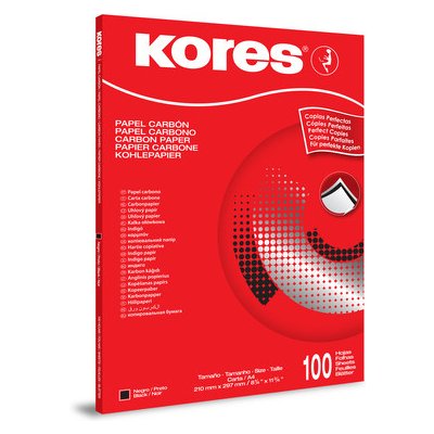 Kores 1200 A4 21 x 29,7 cm / černý uhlový / 100 listů (78492) – Hledejceny.cz