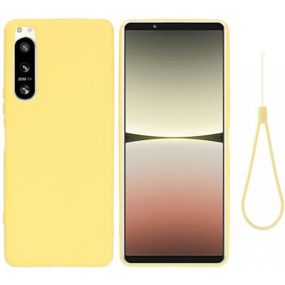 Pouzdro PROTEMIO 53686 RUBBER Ochranný kryt pro Sony Xperia 5 IV žlutý