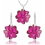 Swarovski Elements Clover krystal 19 mm Stříbrná sada 31262.1 – Zboží Dáma