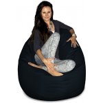 CrazyShop sedací vak Hruška Mega černá – Zboží Dáma