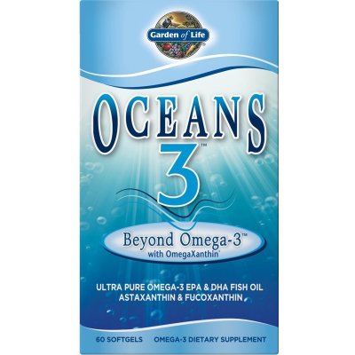 Garden of Life Oceans 3 Better Brain Omega-3 Podpora činnosti mozku 90 kapslí