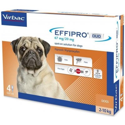 Effipro Spot-on Dog S 2-10 kg 4 x 0,67 ml – HobbyKompas.cz