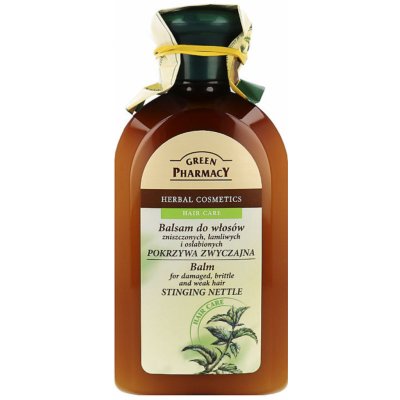 Green Pharmacy Hair Care Stinging Nettle balzám pro poškozené lámavé a oslabené vlasy 0% Parabens Artificial Colouring SLS SLES 300 ml