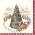 Villeroy & Boch Winter Specials Ubrousky Toy's Christmas Train in Town 33x33cm – Zboží Dáma