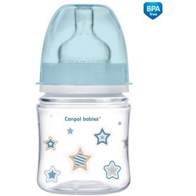 Canpol babies láhev se širokým hrdlem Newborn baby modrá 120ml – Hledejceny.cz