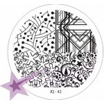 Starnails Razítkovací destička JQ42 Rostlinné ornamenty – Zboží Dáma