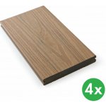 B2B Partner Terasová prkna WPC koextrudovaná plný profil 140 x 23 x 2850 mm teak 4 ks – Hledejceny.cz
