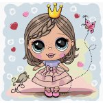 Diamondi Diamantové malování DÍVKA PRINCEZNA 40 x 50 cm bez rámu a bez vypnutí plátna – Hledejceny.cz