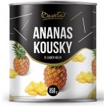 BASSTA Ananas kousky ve sladkém nálevu 850 g – Sleviste.cz