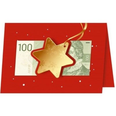 Přání Vánoční V24-385 W (výsek na peníze) – Zboží Dáma