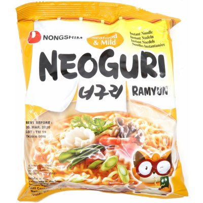 Nongshim Neoguri Ramen s Příchuti Mořské Plody Jemné 120 g – Sleviste.cz
