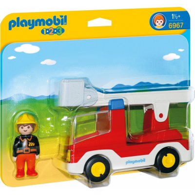Playmobil 6967 Hasičské auto s žebříkem a košem – Zboží Mobilmania