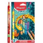 Maped Pastelky Jumbo Jungle Fever trojhranné 863700 12 ks – Zbozi.Blesk.cz