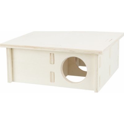 Trixie Čtyřkomorový domeček pro myši/křečky dřevo 25 x 10 x 25 cm