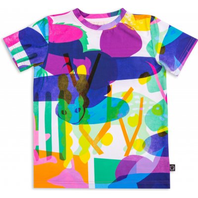 Wouki Dětské triko ASHIKA pink forest – Sleviste.cz