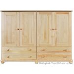 Drewmax prádelník z masivního dřeva borovice KD157 pacyg – Zboží Dáma