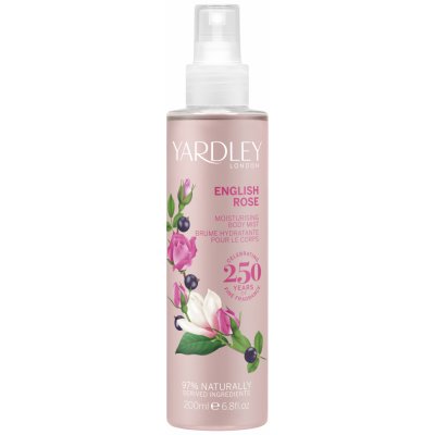 Yardley Anglická růže Tělová mlha pro osvěžení během dne, 200 ml – Hledejceny.cz