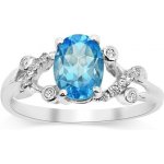 SILVEGO Stříbrný prsten s pravým Topazem JJJBR24 – Hledejceny.cz