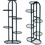 ModernHome PJJPS0014 Kovový stojan na květiny 6 úrovní 106 cm černý – Zboží Dáma