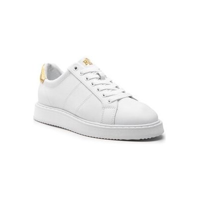 Lauren Ralph Lauren sneakersy Angeline 802875886002 white/gold – Zboží Mobilmania