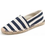 Max espadrilky textilní Black Stripes černo bílé – Zboží Mobilmania