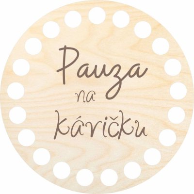 Chráněná dílna Dřevěný svět Podtácek 10 cm, Pauza na kávičku – Hledejceny.cz