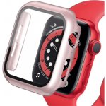 SES 2v1 Kryt s ochranným sklem na Apple Watch Apple Watch 44mm 6.série - světle růžový 8651 – Zboží Mobilmania