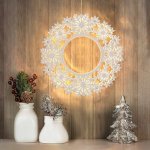 Solight LED dřevěný vánoční věnec 10x LED bílá 30cm časovač 2x AA – Hledejceny.cz