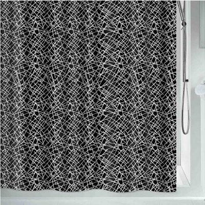 Spirella LINES abstraktní motiv černý 180 x 200 cm – Zboží Dáma