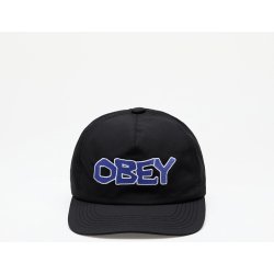 OBEY Offline 5 Panel Snapback Black