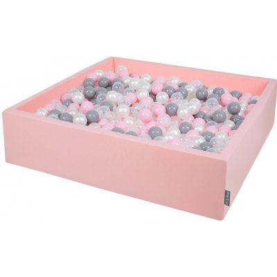 Divio suchý bazén 120x30 cm růžový + 200 míčků