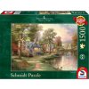 Puzzle Schmidt Thomas Kinkade Rodné město Hometown Lake 1500 dílků