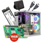 Zonepi Sada s Raspberry Pi 5 (16GB RAM), Pironman 5, 1 TB SSD + příslušenství 583040 – Zboží Živě