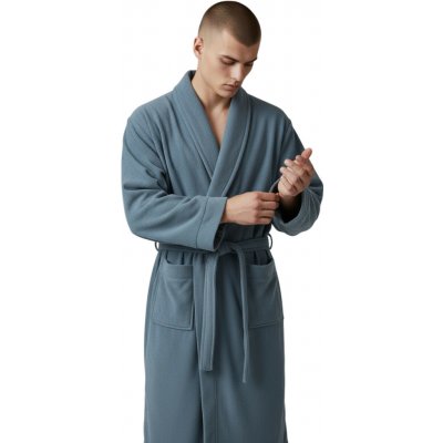 Vn.Lot pánský modrý froté župan Modrá – Zboží Dáma