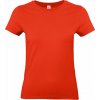Dámská Trička B&C Základní tričko BC ve střední gramáži červená ohnivá
