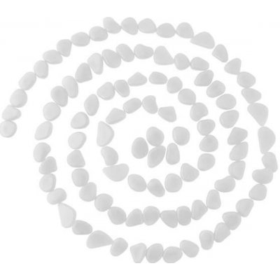 ISO Svítící dekorativní kameny 100 ks - bílé, 8767 – Zboží Dáma